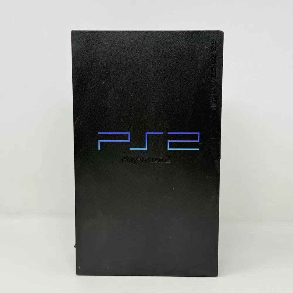 Sony PlayStation 2 PS2 Black Console SCPH-39001 Controller Cords Tested
